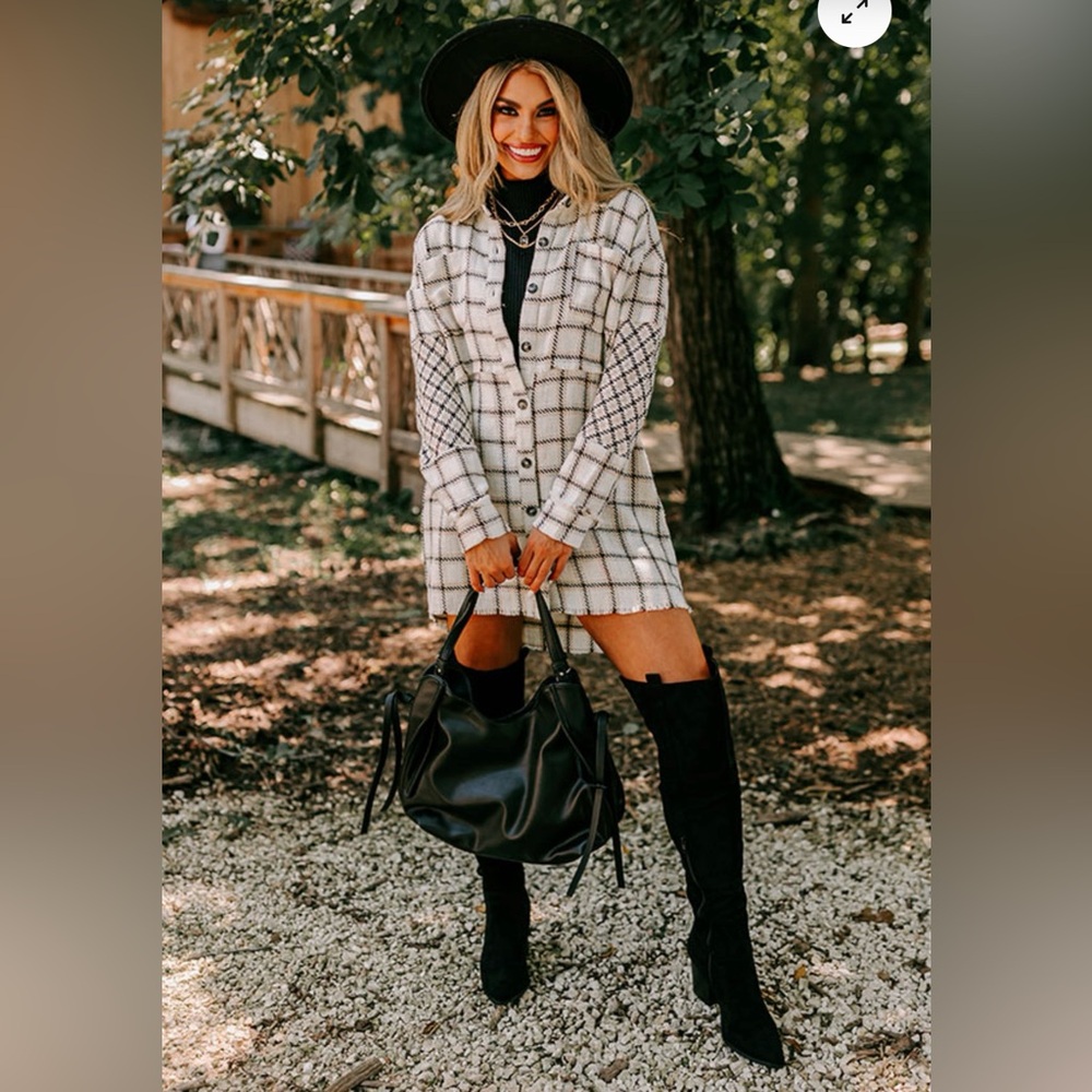 Prettiest In Plaid Tunic Dress
